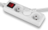 Контакт LINDY LNY-73124 :: 3-портов разклонител, French Schuko, бял, с ключ снимка 4