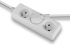 Контакт LINDY LNY-73120 :: 3-портов разклонител, French Schuko, бял снимка 3