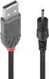 LINDY LNY-70265 :: Захранващ кабел USB Type A M към жак с 0.7 мм - 2.5мм вътрешен-външен диаметър снимка 1