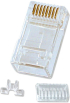 Конектор / букса LINDY LNY-62430 :: RJ-45 накрайник, 8-Pin UTP, Cat. 6, 10 бр. снимка 1