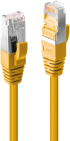 LINDY LNY-47860 :: SFTP мрежов кабел, Cat. 6A, жълт, 0.3 м снимка 1