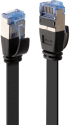 LINDY LNY-47481 :: FTP мрежов кабел, плосък, Cat. 6A, черен, 1.0 м снимка 1