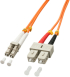 Оптична пач корда LINDY LNY-46992 :: Оптичен мрежов кабел, LC-SC, OM2, 3.0 м снимка 1