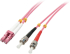 Оптична пач корда LINDY LNY-46350 :: Оптичен мрежов кабел, LC-ST, OM4, 1.0 м снимка 1