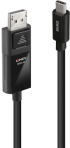 LINDY LNY-43341 :: USB Type C към DisplayPort 8K60 адаптерен кабел, M-M, черен, 1.0 м снимка 1