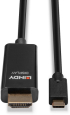 LINDY LNY-43317 :: USB Type C към HDMI® 4K60 адаптерен кабел с HDR, M-M, черен, 10.0 м снимка 3
