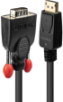 LINDY LNY-41941 :: DisplayPort към VGA адаптерен кабел, M-M, черен, 1.0 м снимка 1