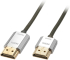 LINDY LNY-41675 :: High Speed HDMI кабел с Ethernet, slim, Cromo line, M-M, сив, 3.0 м снимка 1