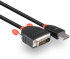 LINDY LNY-41490 :: DisplayPort към DVI-D кабел, M-M, черен, 1.0 м снимка 3