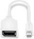 LINDY LNY-41021 :: Кабел DisplayPort Mini M - DisplayPort F, екраниран, бял, 0.2 м снимка 4