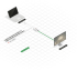 LINDY LNY-41021 :: Кабел DisplayPort Mini M - DisplayPort F, екраниран, бял, 0.2 м снимка 5