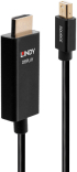 LINDY LNY-40922 :: Mini DisplayPort към HDMI® 4K60hz кабел, M-M, черен, 2.0 м снимка 1