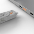 Система за заключване на USB портове Lindy, 1 ключ, 4 порт блокера, оранжеви снимка 4