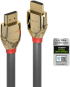 LINDY LNY-37601 :: Ultra High Speed HDMI кабел, M-M, Gold Line, сив, 1.0 м снимка 1