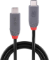LINDY LNY-36957 :: Кабел USB4, 240W PD, Type C, M-M, 40Gbps, Anthra Line, черен, 1.5 м снимка 2