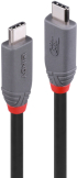 LINDY LNY-36956 :: Кабел USB4, 240W PD, Type C, M-M, 40Gbps, Anthra Line, черен, 0.8 м снимка 1
