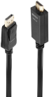 LINDY LNY-36921 :: DisplayPort към HDMI кабел, M-M, 4K30Hz, черен, 1.0 м снимка 2