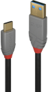 LINDY LNY-36911 :: Кабел USB 3.2 Type A към C, M-M, 10Gbps, Anthra Line, черен, 1.0 м снимка 1