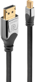 LINDY LNY-36310 :: DisplayPort кабел, DisplayPort Mini към DisplayPort, M-M, сив, 0.5 м снимка 1