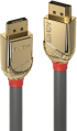 LINDY LNY-36290 :: DisplayPort 1.4 кабел, M-M, Gold Line, сив, 0.5 м снимка 1