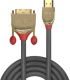 LINDY LNY-36193 :: HDMI към DVI-D single-link кабел, M-M, Gold Line, сив, 0.5 м снимка 2