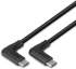 LINDY LNY-32022 :: Кабел USB 3.2, Type C, M-M, 90° десен към 90° десен, 10 Gbps, черен, 0.5 м снимка 3