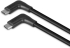 LINDY LNY-32022 :: Кабел USB 3.2, Type C, M-M, 90° десен към 90° десен, 10 Gbps, черен, 0.5 м снимка 5