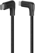 LINDY LNY-32022 :: Кабел USB 3.2, Type C, M-M, 90° десен към 90° десен, 10 Gbps, черен, 0.5 м снимка 1