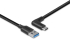 LINDY LNY-32013 :: Кабел USB 3.2, Type A към C, М-М, 90° под ъгъл, 10Gbps, черен, 1.0 м снимка 3