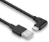 LINDY LNY-32001 :: Кабел USB 2.0, Type A към C, M-M, ъглов, 90° надясно, черен, 1.0 м снимка 3