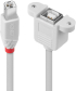 LINDY LNY-31801 :: Удължителен кабел, USB 2.0 Type B, M-F, сив, 1.0 м снимка 1