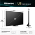 Телевизор Hisense 65" U8Q, 4K Ultra HD 3840x2160, Mini Led Pro, FALD, Quantum Dot, 165Hz, IPS, HDR 10+, HLG, Dolby Vision IQ снимка 2