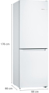 Хладилник Bosch KGN33NWEB, с фризер, 282L, No Frost, 176x60cm, бял снимка 7