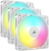 Вентилатор CORSAIR RS120-R ARGB White, 120mm ARGB Fan, Triple Pack снимка 1