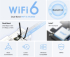WiFi безжична карта/адаптер Mercusys MA80XE AX3000, Безжичен Wi-Fi 6 PCIe Адаптер снимка 2