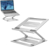 Поставка за лаптоп ACT сгъваема алуминиева стойка за лаптоп с плавно регулируема височина, сива снимка 1