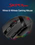 Геймърска безжична USB мишка RGB  Redragon Sniper Pro M801P-RGB снимка 12