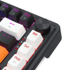 Геймърска механична клавиатура Redragon Landshaker K714BWO-RGB с RGB осветление - черно-бяло снимка 3