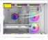 Gamemax кутия Case mATX - HYPE-M White - 3 x 120 mm Addressable RGB fans снимка 3