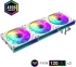 Gamemax Комплект вентилатори Fan Pack 3-in-1 3x120mm - FN12A-S3I White, Daisy-Chain, Addressable RGB снимка 2
