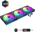 Gamemax Комплект вентилатори Fan Pack 3-in-1 3x120mm - FN12A-S3I-R Black, Reverse, Daisy-Chain, Addressable RGB снимка 3