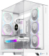 Gamemax кутия Case ATX - Infinity Pro White - 5 x 120 mm Addressable RGB fans снимка 1
