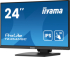 Монитор IIYAMA T2454MSC-B2AG, 23.8\'\' IPS LED panel, 10 points PCAP, Anti-Glare, 16:9, FHD 1920x1080, 300cd/m2, 1000:1, 4ms, 75Hz снимка 2