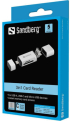  ЧЕТЕЦ ЗА КАРТИ SANDBERG USB-C+USB+MicroUSB - Silver - PN 136-28 снимка 2