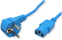 ROLINE 19.08.1012 :: Захранващ кабел, прав IEC конектор, син, 1.8 м снимка 1