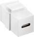 Конектор / букса Кийстоун модул от тип USB-C, USB 3.2 Gen 2, 10 Гб/сек., Бял снимка 2