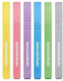 Eberhard Faber Маркери Slim, скосен връх, в пастелни цветове, 6 броя снимка 2