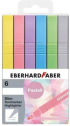  Eberhard Faber Маркери Slim, скосен връх, в пастелни цветове, 6 броя снимка 1