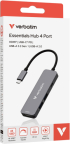 USB Хъб Verbatim USB-C Essentials Multiport Hub 4 Port снимка 5