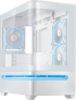 Кутия ASUS Prime AP202 ARGB mATX + 3 ARGB Вентилатора - White снимка 1